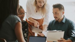 People having a meeting